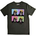 Notorious B.I.G. Crown Pop Art Green L T-Shirt