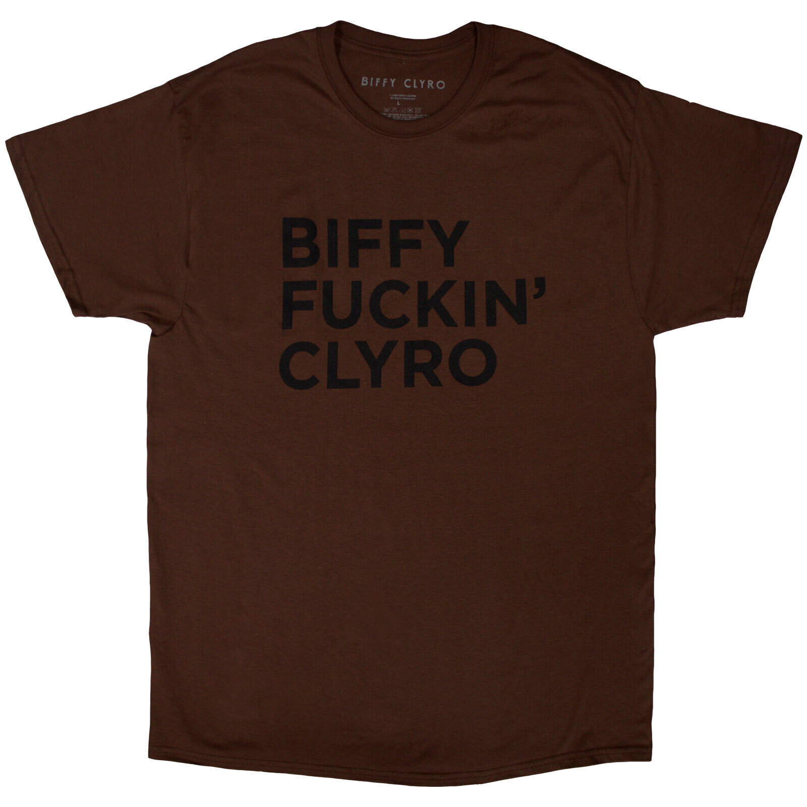 T-särk Biffy Clyro Biffy Fucking Clyro Brown M T-särk