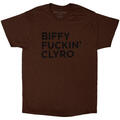 Biffy Clyro Biffy Fucking Clyro Marrón M Camiseta de manga corta