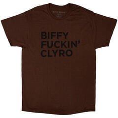 T-Shirt Biffy Clyro Biffy Fucking Clyro Brown L T-Shirt