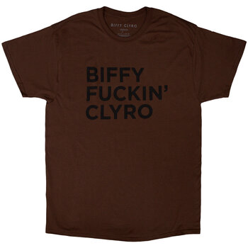 T-shirt Biffy Clyro Biffy Fucking Clyro Brown XL T-shirt - 1