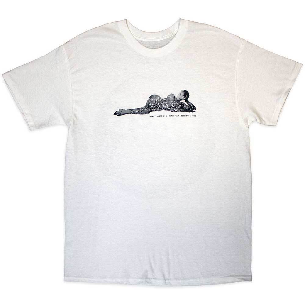 T-shirt Beyoncé Worldwide Renaissance Tour 2023 (Back Print & Ex-Tour) White XL T-shirt