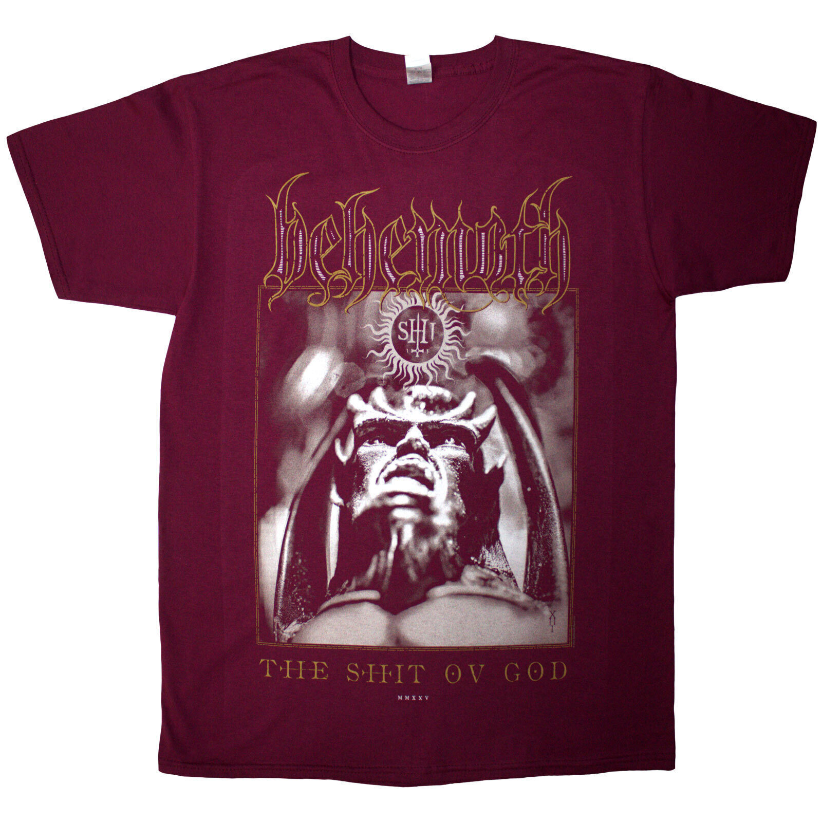 T-Shirt Behemoth The Shit Ov God Cover (Back Print) Red M T-Shirt