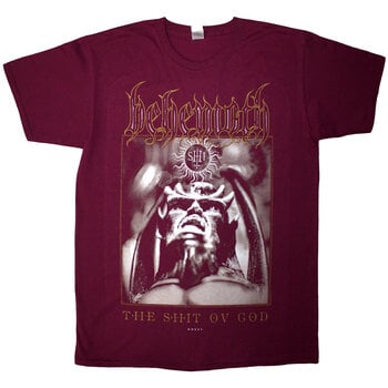 T-Shirt Behemoth The Shit Ov God Cover (Back Print) Red 2XL T-Shirt - 1