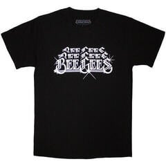 T-shirt Bee Gees Stacked Logo Black XL T-shirt