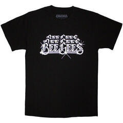 T-Shirt Bee Gees Stacked Logo Black 2XL T-Shirt