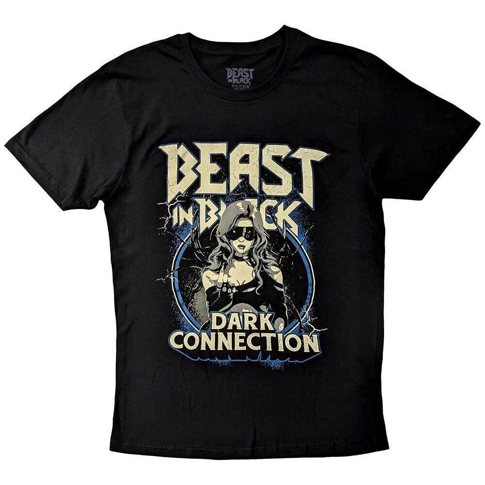 T-shirt Beast In Black Dark Connection Girl (Back Print) Black L T-shirt