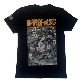 Skjorte Baroness Gold & Grey Date back (Back Print & Ex-Tour) Black XL Skjorte - 1