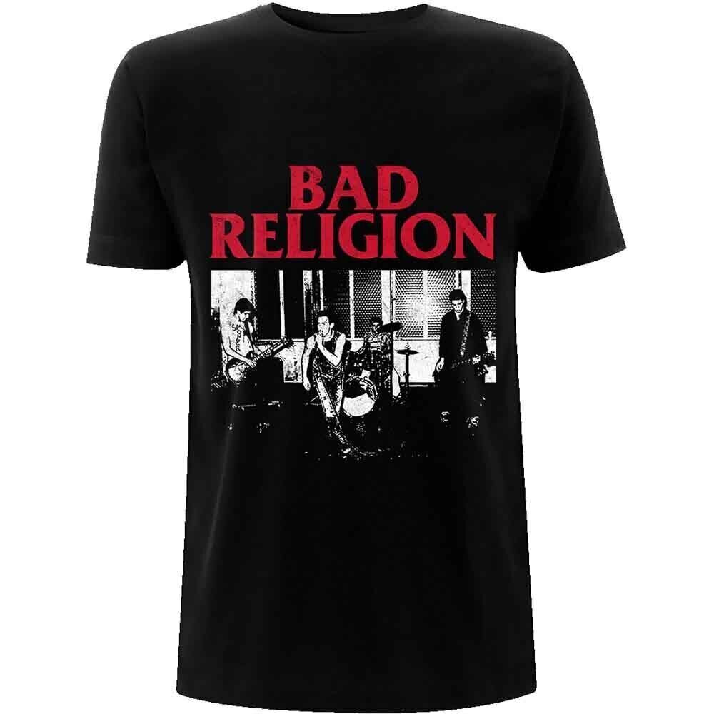 T-Shirt Bad Religion Live 1980 Black L T-Shirt