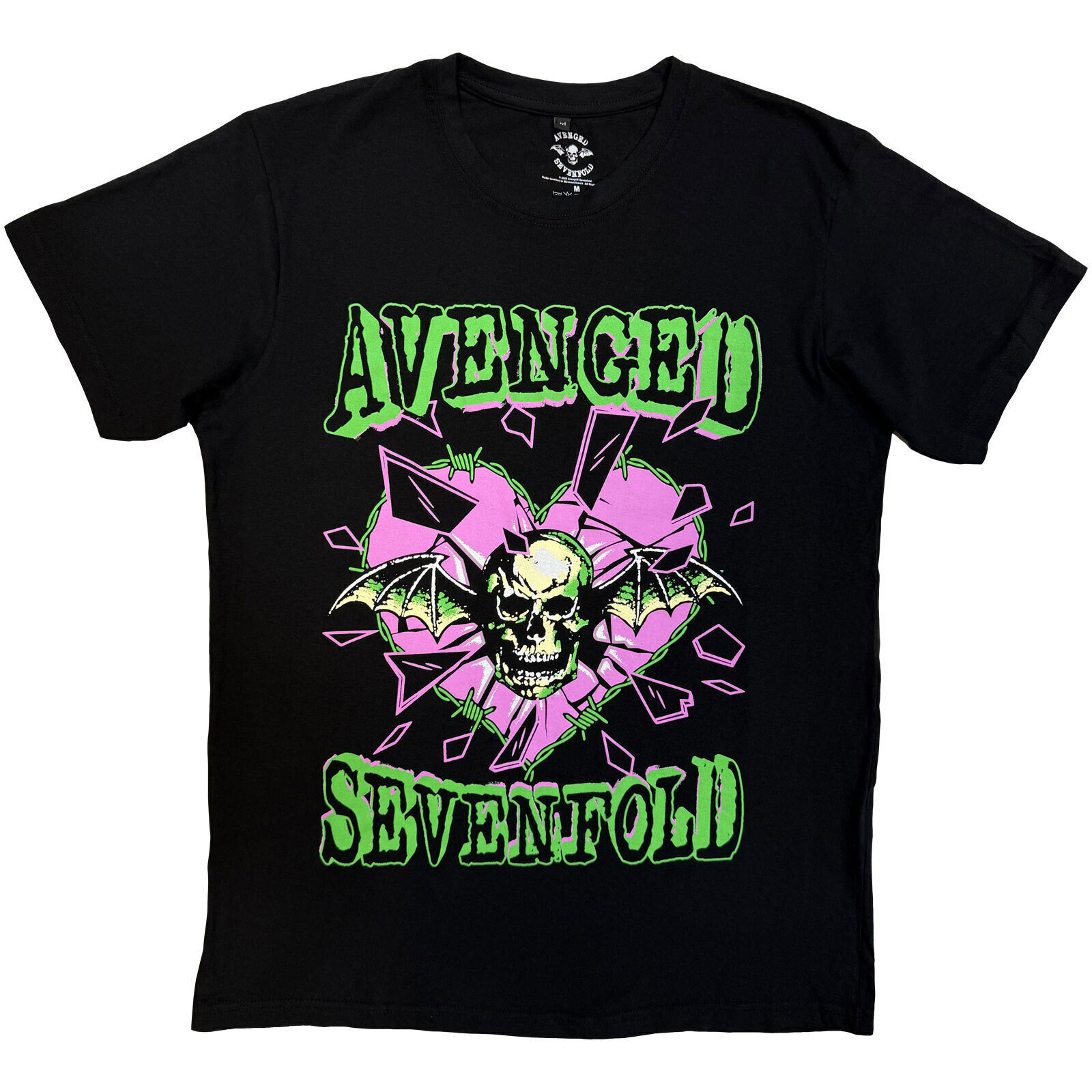 Camiseta de manga corta Avenged Sevenfold Heart Break Carbon Black M Camiseta de manga corta