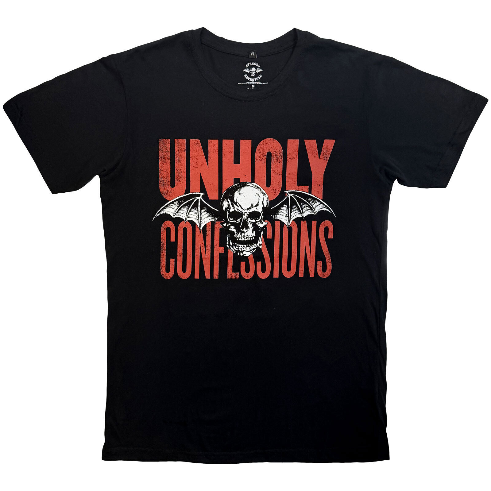 T-Shirt Avenged Sevenfold Unholy Confessions (Back Print) Carbon Black 2XL T-Shirt