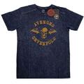 Avenged Sevenfold Logo (Wash Collection) Navy Blue XL T-Shirt