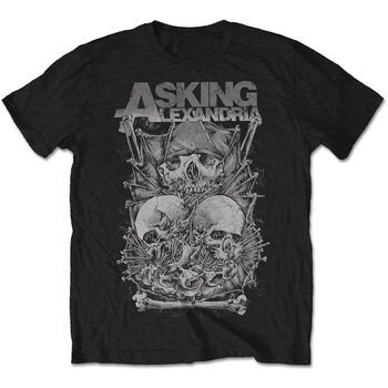 T-särk Asking Alexandria Skull Stack Black S T-särk - 1