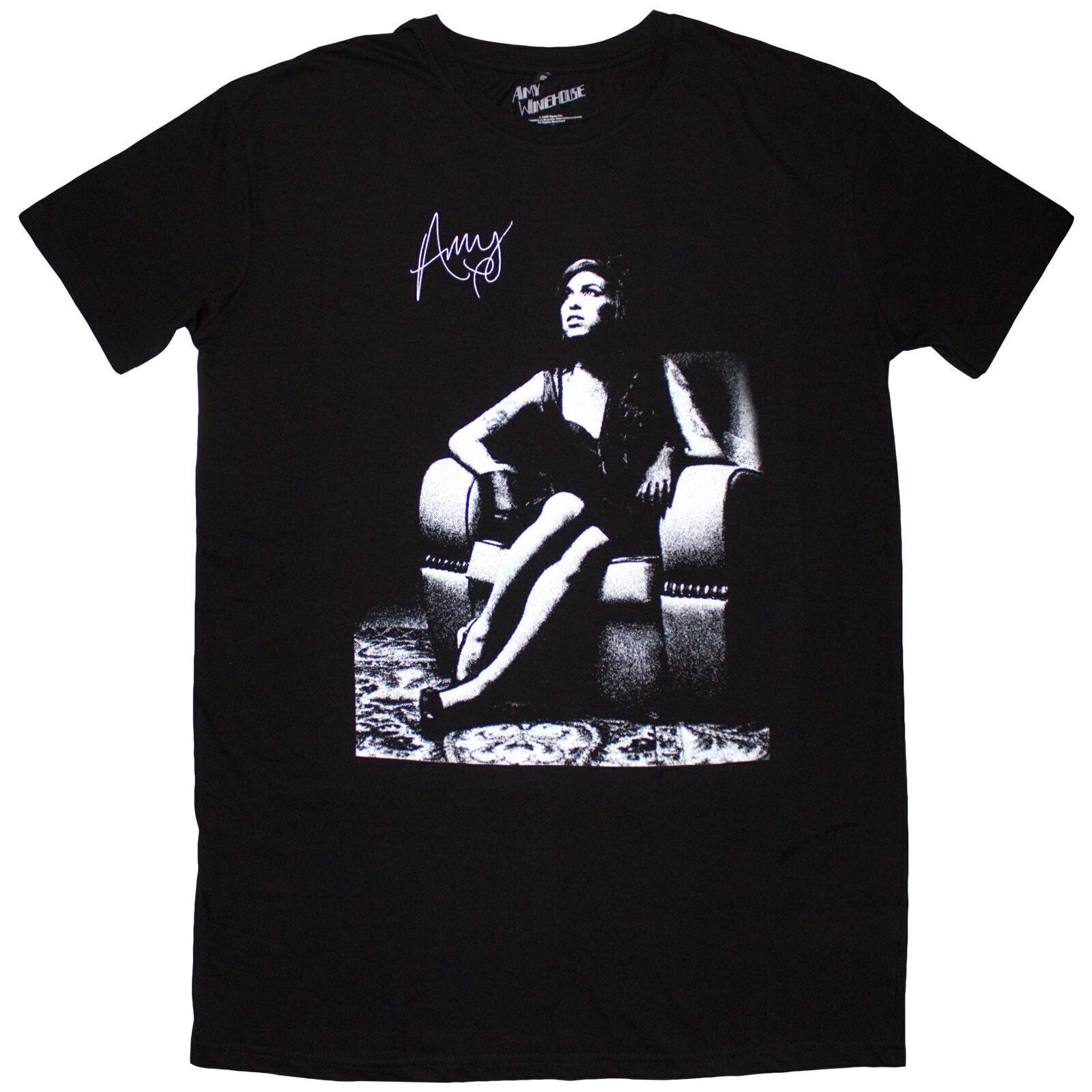 T-shirt Amy Winehouse Chair Dress Black L Feminino T-shirt