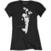 Skjorte Amy Winehouse Scarf Portrait Black 2XL Dame Skjorte