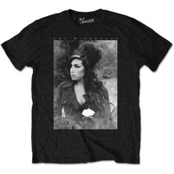 Skjorte Amy Winehouse Flower Portrait Black XL Skjorte - 1