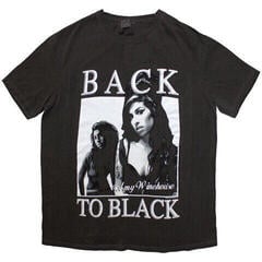 Camiseta de manga corta Amy Winehouse Back To Black (Wash Collection) Black Wash S Camiseta de manga corta