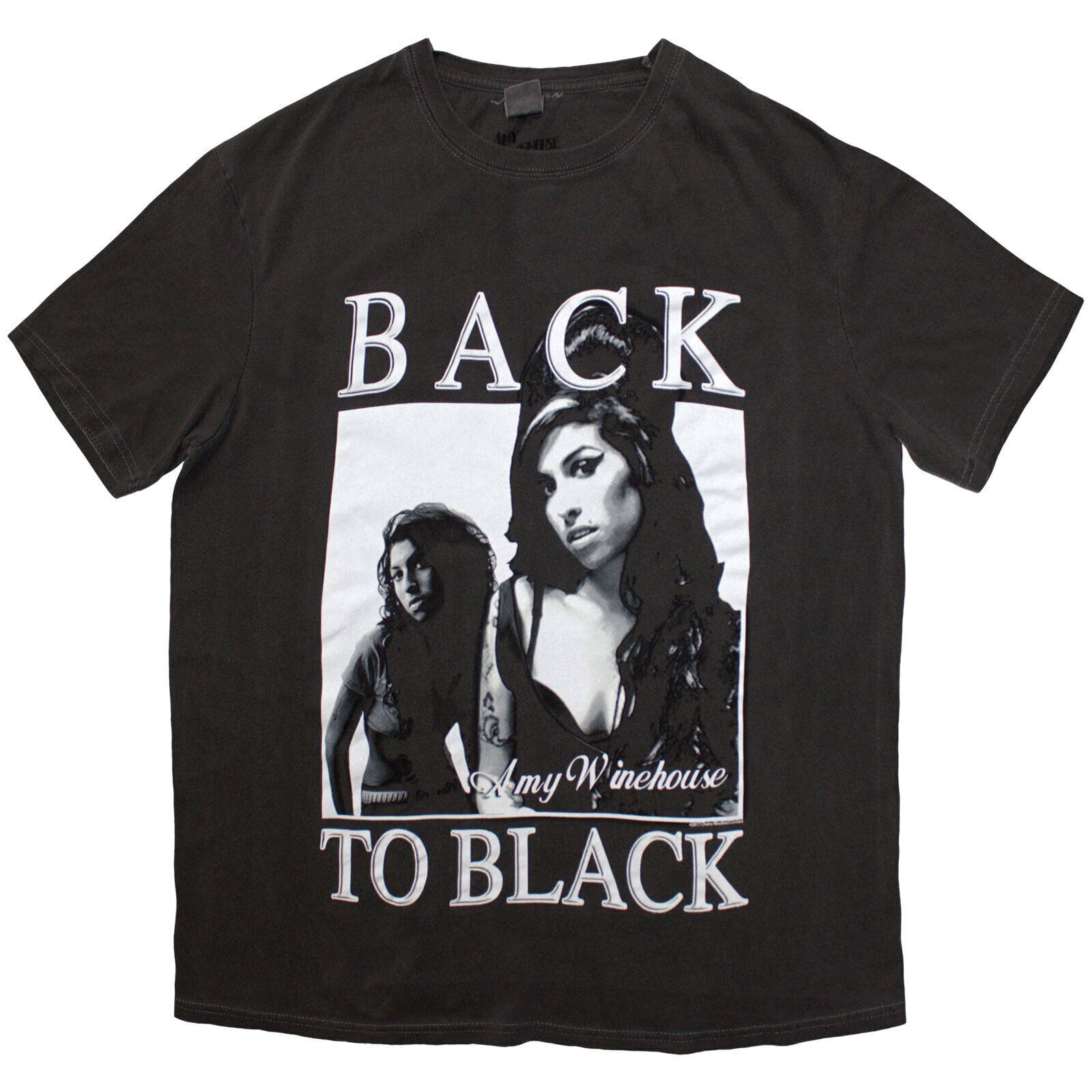 T-shirt Amy Winehouse Back To Black (Wash Collection) Black Wash M T-shirt
