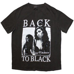 T-shirt Amy Winehouse Back To Black (Wash Collection) Black Wash M T-shirt