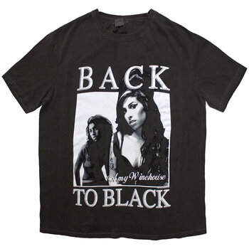T-Shirt Amy Winehouse Back To Black (Wash Collection) Black Wash XL T-Shirt - 1