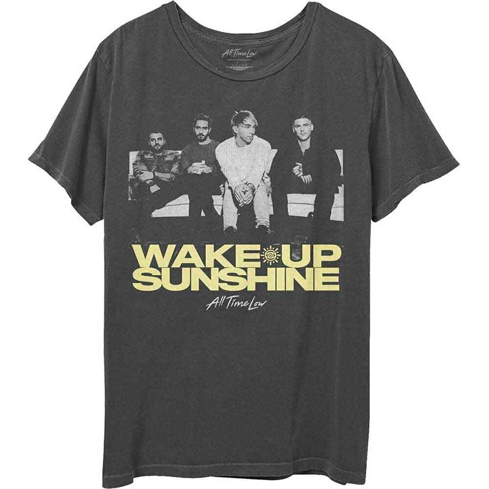 T-Shirt All Time Low Faded Wake Up Sunshine Charcoal Grey 2XL T-Shirt