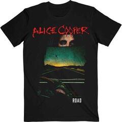 Skjorte Alice Cooper Road Cover Tracklist (Back Print) Black 2XL Skjorte