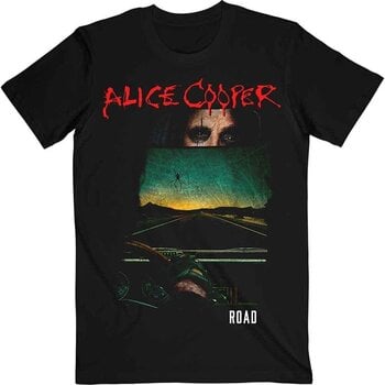 Skjorte Alice Cooper Road Cover Tracklist (Back Print) Black 2XL Skjorte - 1