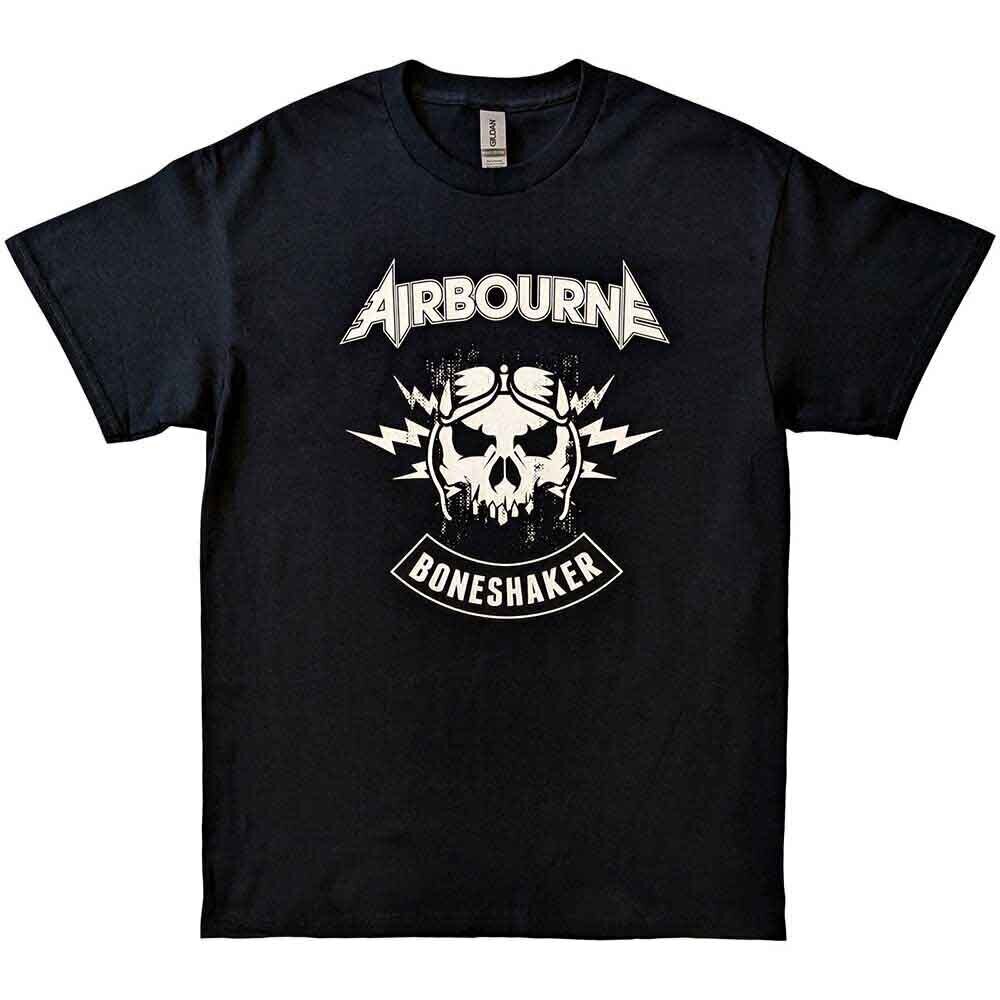 T-särk Airbourne R 'n' R Boneshaker (Back Print) Black S T-särk