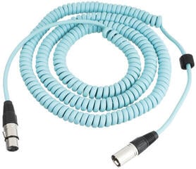 Mikrofono kabelis Revoltage MCCBLUE10 Blue 10 m Mikrofono kabelis