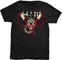 HIM Wings Splatter Black L T-särk