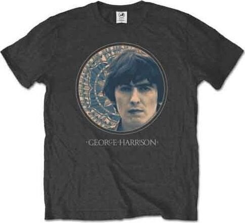 T-särk George Harrison Circular Portrait Charcoal Grey XL T-särk