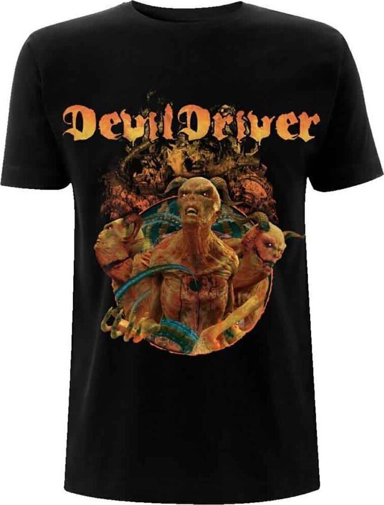 Camiseta de manga corta Devildriver Keep Away from Me (Back Print) Black S Camiseta de manga corta