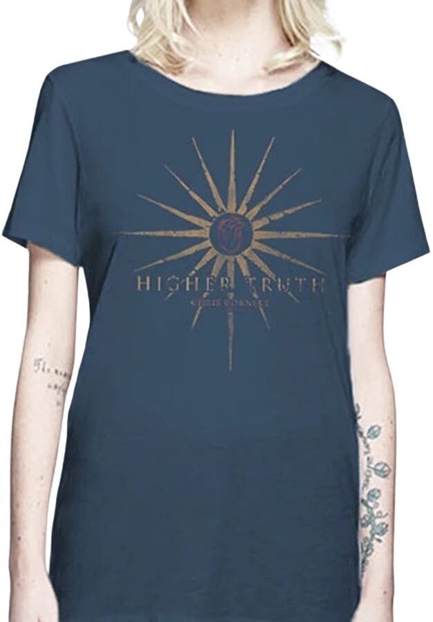 T-shirt Chris Cornell Higher Truth Navy Blue XL Feminino T-shirt