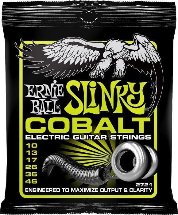 Cordes pour guitares électriques Ernie Ball 2721 Slinky Cobalt