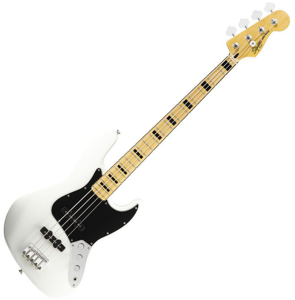 Електрическа бас китара Fender Squier Vintage Modified Jazz Bass '70s MN - Olympic White