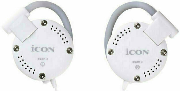En la oreja los auriculares iCON SCAN 3-White - 1