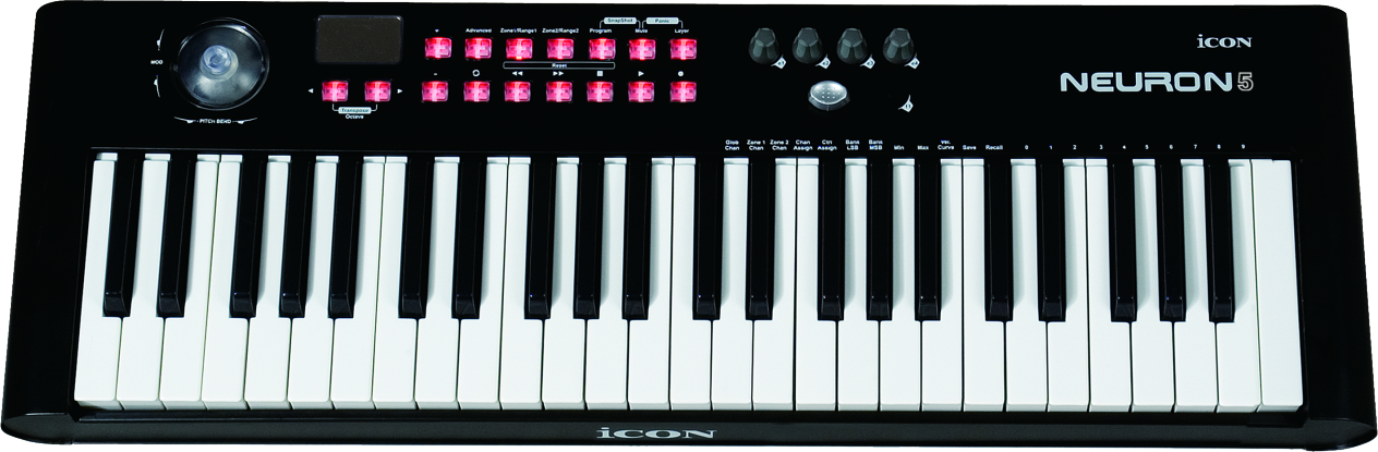 MIDI toetsenbord iCON Neuron 5 Black