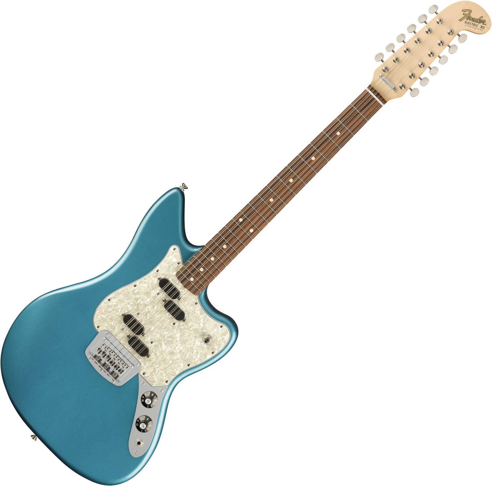 Elektrische gitaar Fender Electric XII PF Lake Placid Blue