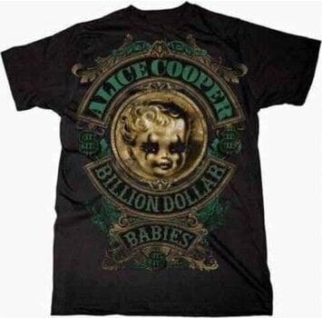 T-Shirt Alice Cooper Billion Dollar Baby Crest Black L T-Shirt - 1
