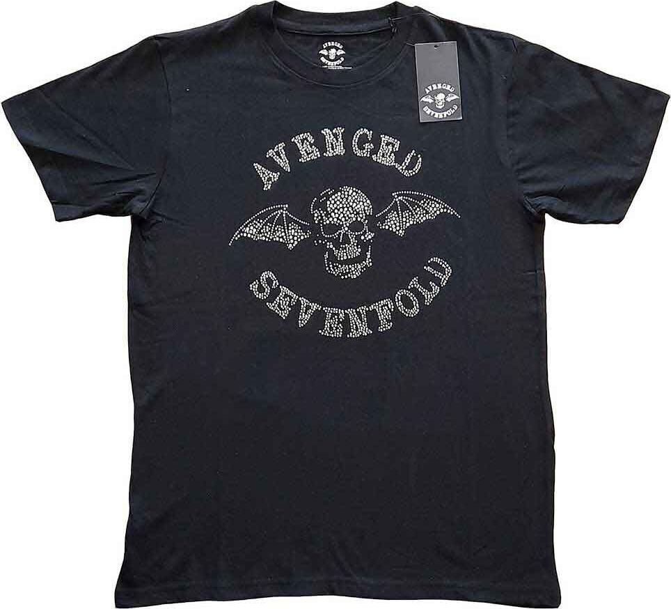 T-särk Avenged Sevenfold Deathbat (Embellished) Black S T-särk