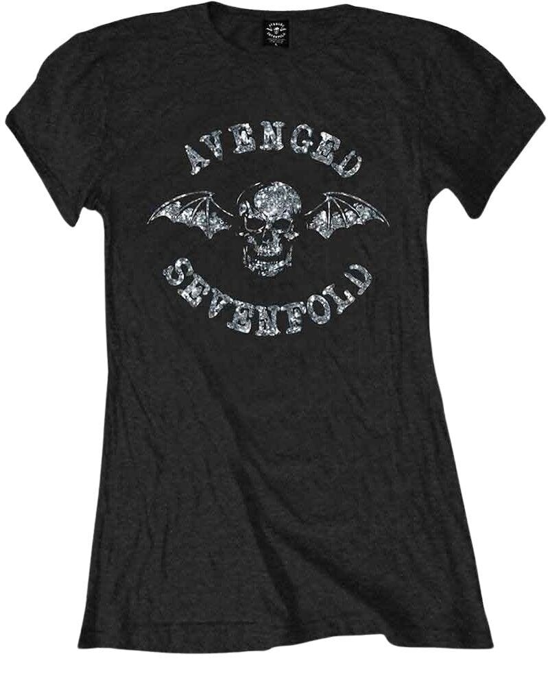 Skjorte Avenged Sevenfold Death Bat (Embellished) Black S Dame Skjorte