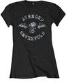 Avenged Sevenfold Death Bat (Embellished) Black L Ladies T-Shirt