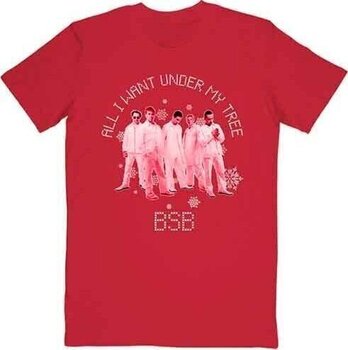 T-shirt Backstreet Boys All I Want Xmas Red L T-shirt - 1