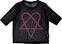 T-shirt HIM Pink Heartagram (Mesh) Black M Feminino T-shirt