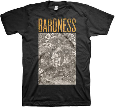 T-Shirt Baroness Gold & Grey (Back Print) Black L T-Shirt - 1