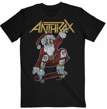 T-särk Anthrax Vintage Christmas (Back Print) Black S T-särk - 1