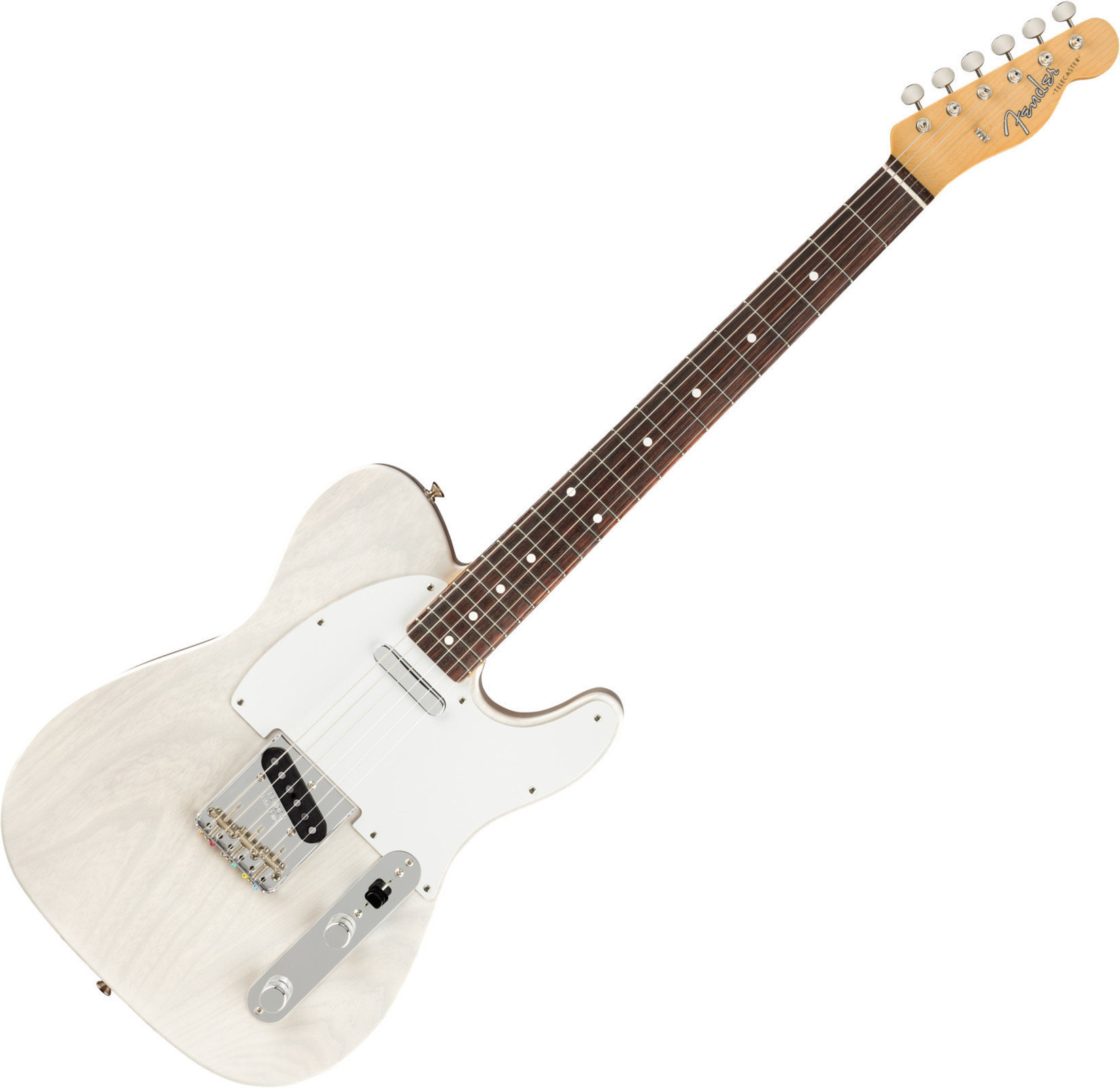 Elektrische gitaar Fender Jimmy Page Mirror Telecaster RW White Blonde