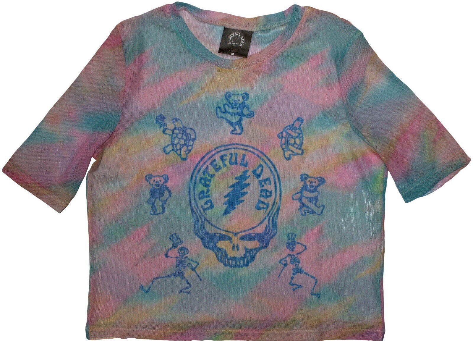 T-Shirt Grateful Dead Dead Egyptian Slash (Mesh) Light Blue XXS Ladies T-Shirt