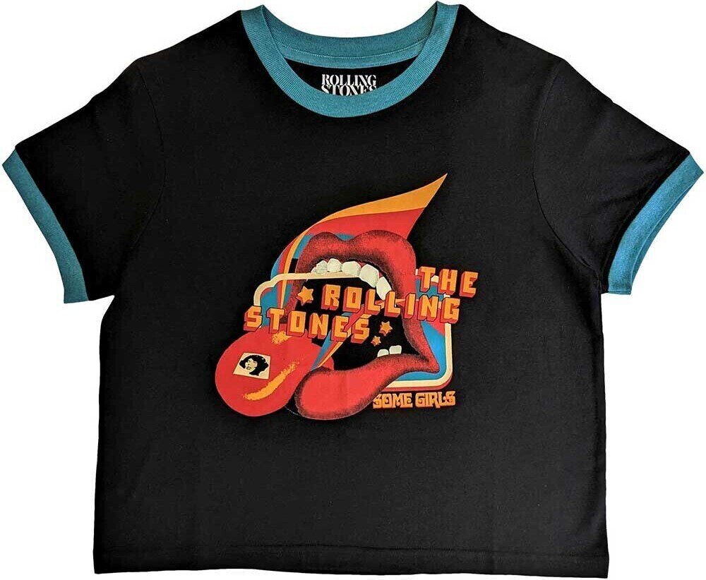 T-Shirt The Rolling Stones Some Girls Lick Black M Ladies T-Shirt