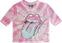 T-Shirt The Rolling Stones Pink Gradient Tongue (Mesh) White L Ladies T-Shirt